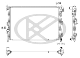 Radiaator, mootorijahutus KOYORAD PL323269
