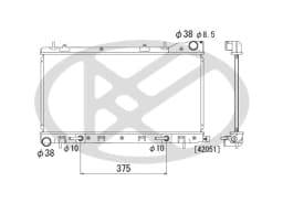 Radiaator, mootorijahutus KOYORAD PL091166