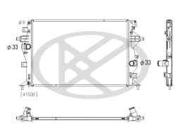 Radiaator, mootorijahutus KOYORAD PL823454