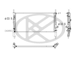 Radiaator, mootorijahutus KOYORAD PL322443