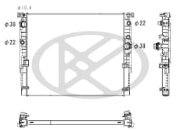Radiaator, mootorijahutus KOYORAD PL423361R