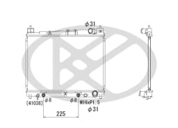 Radiaator, mootorijahutus KOYORAD PL010863