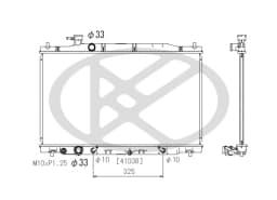Radiaator, mootorijahutus KOYORAD PL082430