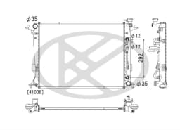 Radiaator, mootorijahutus KOYORAD PL812884