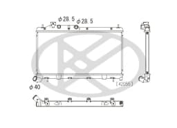 Radiaator, mootorijahutus KOYORAD PL092627