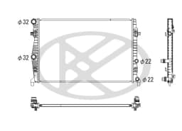 Radiaator, mootorijahutus KOYORAD PL443888