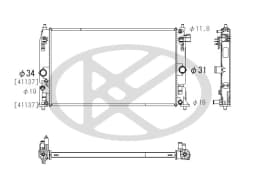 Radiaator, mootorijahutus KOYORAD PL013926