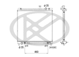 Radiaator, mootorijahutus KOYORAD PL021687