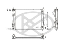 Radiaator, mootorijahutus KOYORAD PL812654