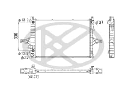 Radiaator, mootorijahutus KOYORAD PL572897
