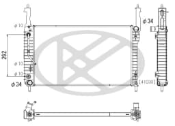 Radiaator, mootorijahutus KOYORAD PL313203