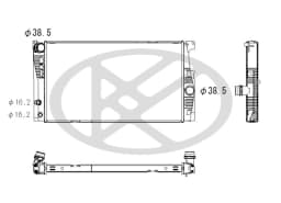 Radiaator, mootorijahutus KOYORAD PL422956
