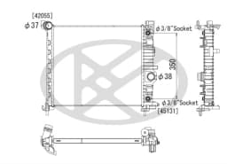 Radiaator, mootorijahutus KOYORAD PL462796
