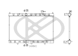 Radiaator, mootorijahutus KOYORAD PL023078