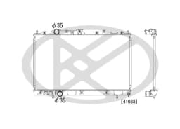 Radiaator, mootorijahutus KOYORAD PL030610