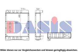 Radiaator, mootorijahutus AKS DASIS 440741N