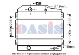 Radiaator, mootorijahutus AKS DASIS 460011N