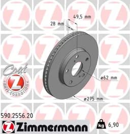 Piduriketas ZIMMERMANN 590.2556.20