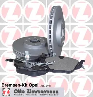 Pidurikomplekt, ketaspidur ZIMMERMANN 640.4202.00