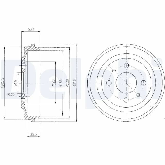 Piduritrummel DELPHI BF136
