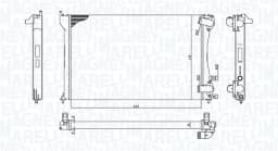 Radiaator, mootorijahutus MAGNETI MARELLI 350213171300