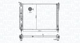 Radiaator, mootorijahutus MAGNETI MARELLI 350213179800