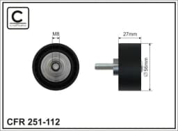 Seade-/juhtrull, soonrihm CAFFARO 251-112
