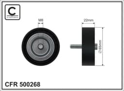 Seade-/juhtrull, soonrihm CAFFARO 500268